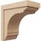 Ekena Millwork 10"W x 20"D x 20"H Classic Warren Rough Cedar Woodgrain TimberThane Corbel, Primed Tan CORUR10X20X20WARRCPR - alternate 1